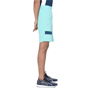 Knitted Men's Shorts, Biscay Green-Gibraltar Sea