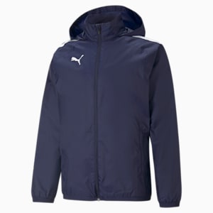 teamLIGA All-Weather Men's Football Jacket, Peacoat-Puma Black