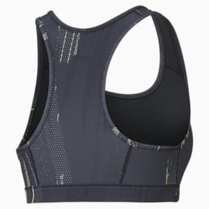individualCUP Women's Football Bra, Puma Black-Asphalt-SOFT FLUO YELLOW