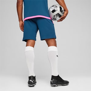 teamLIGA Men's Training Football Shorts, Ocean Tropic-Poison Pink, extralarge-IND