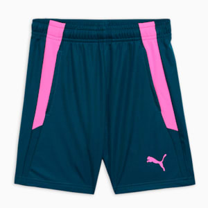 teamLIGA Training Youth Football Unisex Shorts, Ocean Tropic-Poison Pink, extralarge-IND