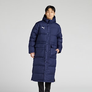 メンズ サッカー TEAMLIGA ロングダウンコート, Peacoat, extralarge-JPN