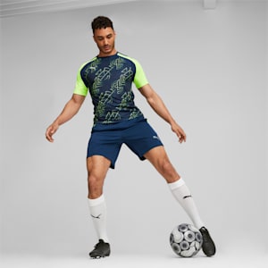 メンズ サッカー TEAMLIGA トレーニング ショーツ, Persian Blue-Pro Green, extralarge-JPN