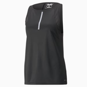 individualLIGA Women's Soccer Tank Top, Puma Black-Harbor Mist