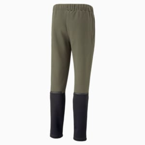 teamCUP Casuals Men's Slim Fit Football Pants, Green Moss, extralarge-IND