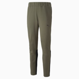 teamCUP Casuals Men's Slim Fit Football Pants, Green Moss, extralarge-IND