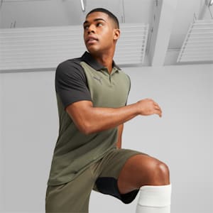 teamCUP Casuals Men's Regular Fit Polo, Green Moss, extralarge-IND