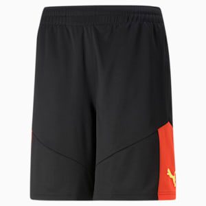 individualFINAL Men's Soccer Training Shorts, Puma Black-Fiery Coral
