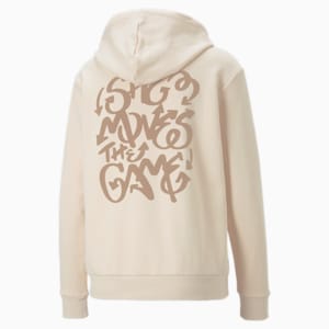 SHE MOVES THE GAME Women's Soccer Hoodie, Pristine