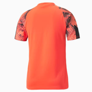 Camiseta individualFINAL Soccer Worlds para hombre, Fiery Coral-Puma Black