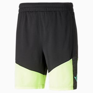 individualCUP Men's Regular Fit Training Shorts, PUMA Black-Fast Yellow, extralarge-IND
