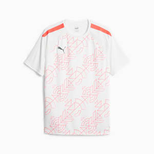 Jersey de futbol para hombre teamLIGA Graphic, PUMA White-Fire Orchid, extralarge
