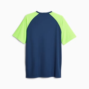 teamLIGA Men's Graphic Soccer Jersey, Persian Blue-Pro Green, extralarge