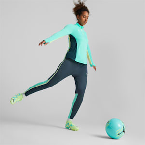 individualBLAZE Quarter-Zip Football Top Women, Electric Peppermint-Dark Night