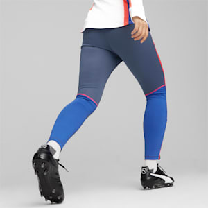 Pants de entrenamiento de fútbol individualBLAZE para mujer, Inky Blue-Fire Orchid, extralarge