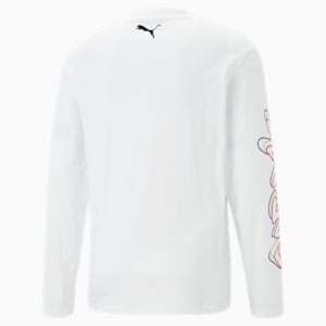 Camiseta de manga larga Neymar Jr Creativity para hombre, PUMA White-Fluo Yellow