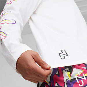 Camiseta de manga larga Neymar Jr Creativity para hombre, PUMA White-Fluo Yellow