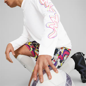 Playera de manga larga Neymar Jr Creativity para hombre, PUMA White-Fluo Yellow