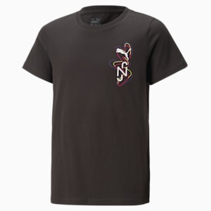 Neymar Jr. Creativity Youth T-Shirt, PUMA Black-Fluo Yellow
