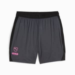 Shorts de fútbol para hombre KING Pro, Strong Gray-PUMA Black, extralarge