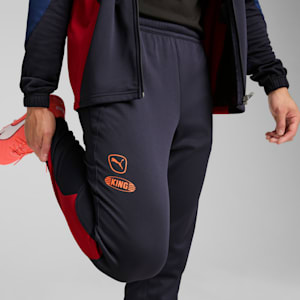 KING Pro Men's Training Pants, New Navy-Dark Crimson, extralarge