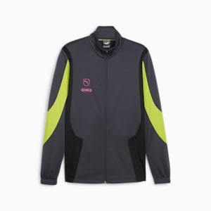 KING Pro Men's Jacket, Strong Gray-Electric Lime, extralarge