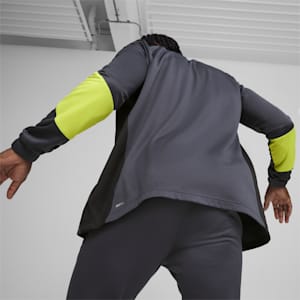 KING Pro Men's Jacket, Strong Gray-Electric Lime, extralarge