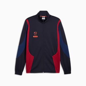 Chamarra de fútbol para hombre KING Pro, New Navy-Dark Crimson, extralarge