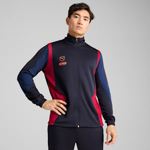Chamarra de fútbol para hombre KING Pro, New Navy-Dark Crimson, extralarge