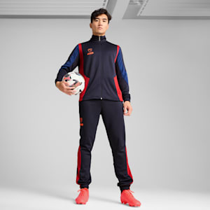 Chamarra de fútbol para hombre KING Pro, New Navy-Dark Crimson, extralarge