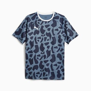 teamLIGA Men's Graphic Shirt, PUMA Navy-China Blue, extralarge
