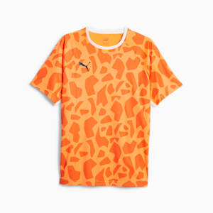 Camiseta estampada teamLIGA para hombres, Ultra Orange-Cayenne Pepper, extralarge