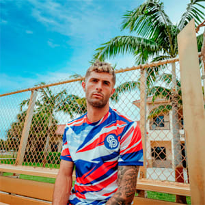 Christian Pulisic Football Jersey Men, Sunblaze-Blazing Blue
