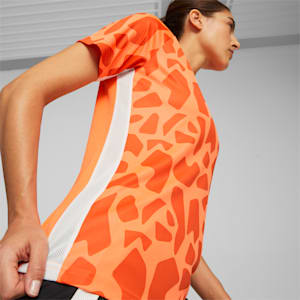 T-shirt à imprimés teamLIGA Femme, Ultra Orange, extralarge