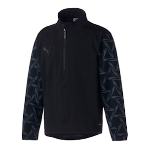 キッズ サッカー ボーイズ INDIVIDUAL トレーニング ハイブリッド 1/4ジップ ジャケット 120-160cm, PUMA Black