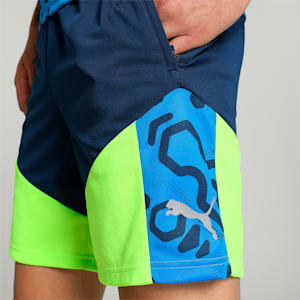 individualCUP Football Men's Shorts, Persian Blue-Pro Green, extralarge-IND