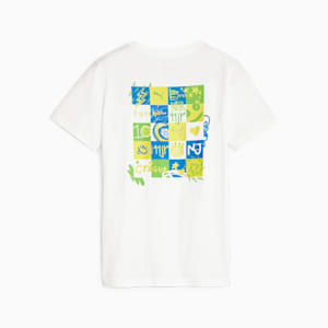 Camiseta de fútbol Neymar Jr para niños grandes, PUMA White, extragrande