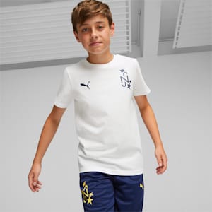 Camiseta de fútbol Neymar Jr para niños grandes, PUMA White, extragrande