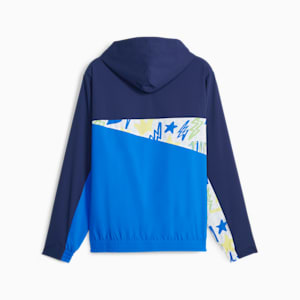 Neymar Jr Men's Football Jacket, Persian Blue-Racing Blue, extralarge-IND