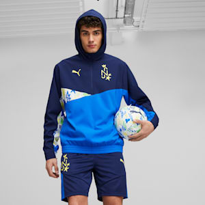 Neymar Jr Men's Football Jacket, Persian Blue-Racing Blue, extralarge-GBR