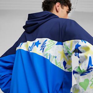 Neymar Jr Men's Football Jacket, Persian Blue-Racing Blue, extralarge-GBR