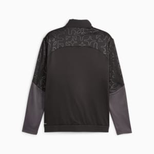 Individual Winterized Men's Football Jacket, PUMA Black-Dark Coal, extralarge-GBR