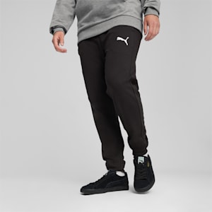 Puma football joggers in black clearance