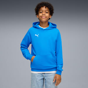 teamGOAL Football Casuals Hoody Youth, Ignite Blue-PUMA White, extralarge
