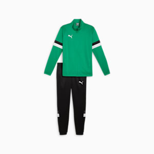 teamRISE Men's Football Tracksuit, Sport Green-PUMA Black, extralarge-IND