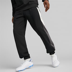 メンズ サッカー キング トップス スウェット パンツ, PUMA Black-Shadow Gray-PUMA White