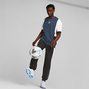 メンズ サッカー キング トップス 半袖 Tシャツ, Dark Night-PUMA Black-PUMA White