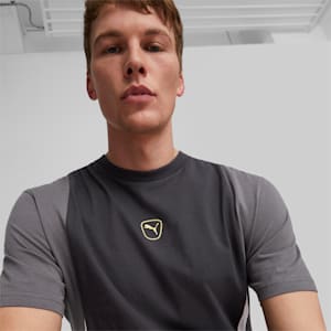 メンズ サッカー キング トップス 半袖 Tシャツ, PUMA Black-Shadow Gray-PUMA White