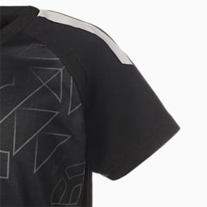キッズ サッカー TEAMLIGA グラフィック 半袖 シャツ 120-160cm, PUMA Black-asphalt