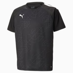 キッズ サッカー TEAMLIGA グラフィック 半袖 シャツ 120-160cm, PUMA Black-asphalt